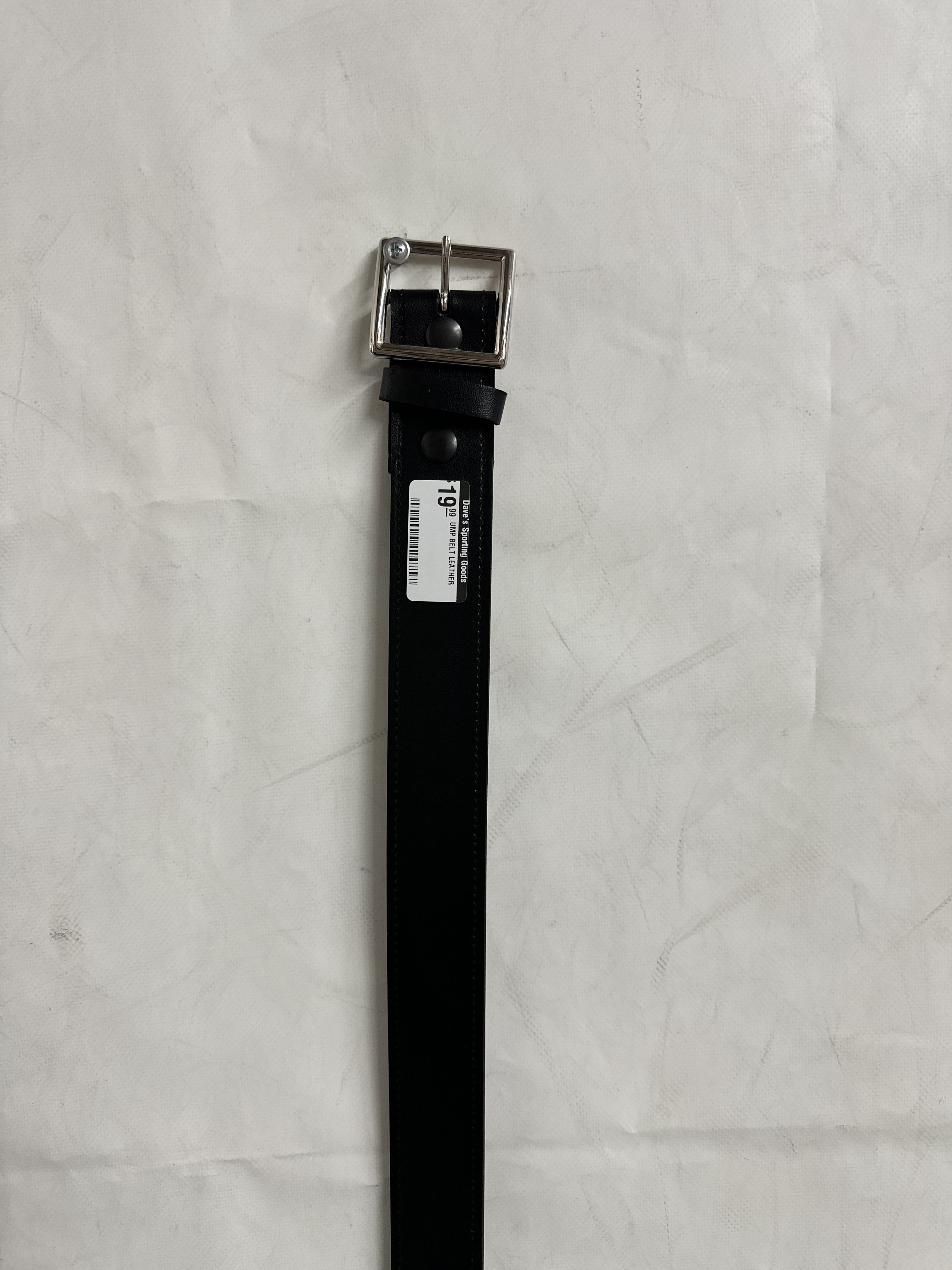 Genuine Leather Umpire & Referee Officiating Belt - Black