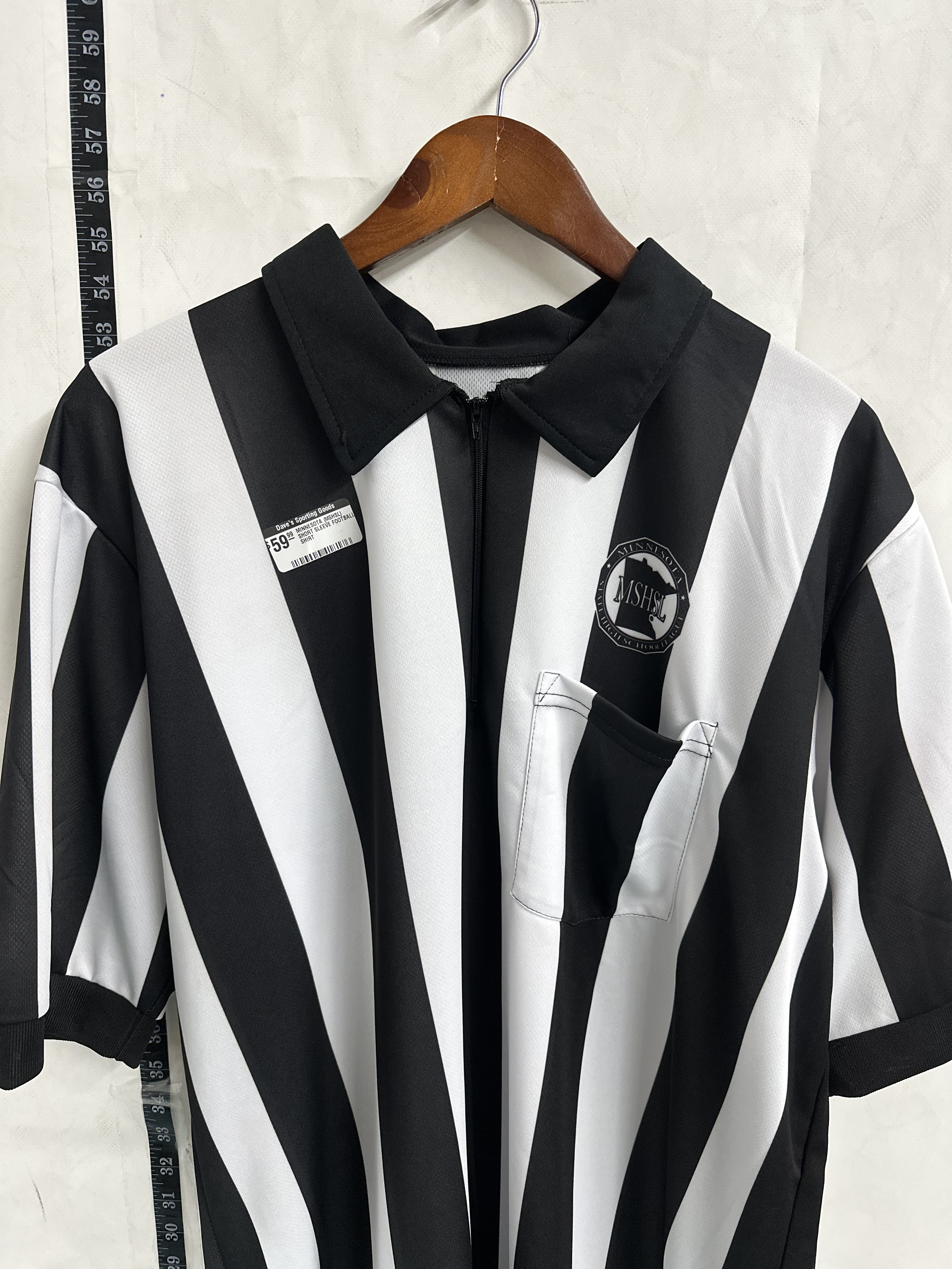Smitty Minnesota MSHSL Dye-Sublimated Short Sleeve Football Referee Shirt | 2 1/4" Stripes
