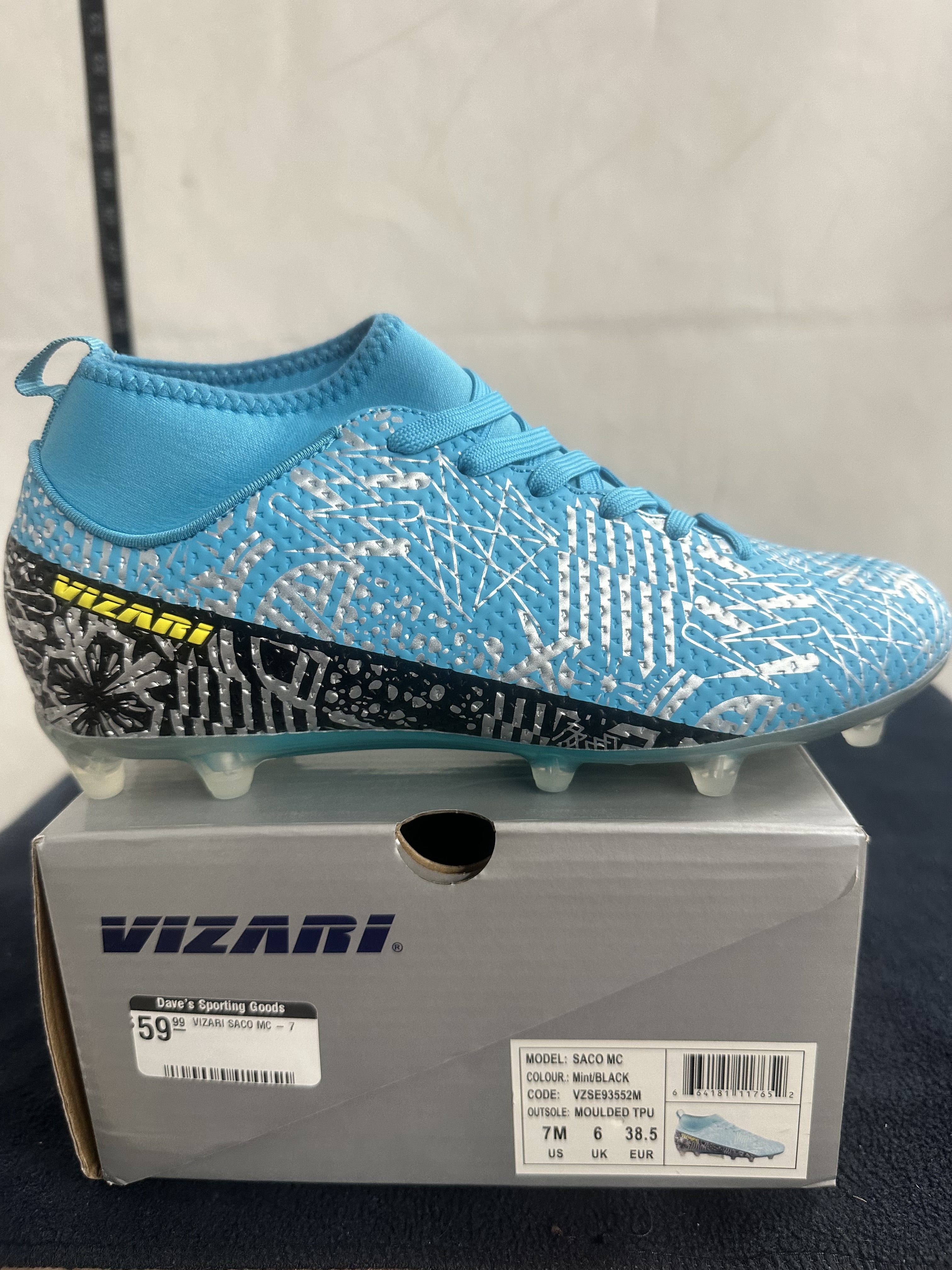 Vizari Saco MC Blue/Black Soccer Cleats - Size 7M