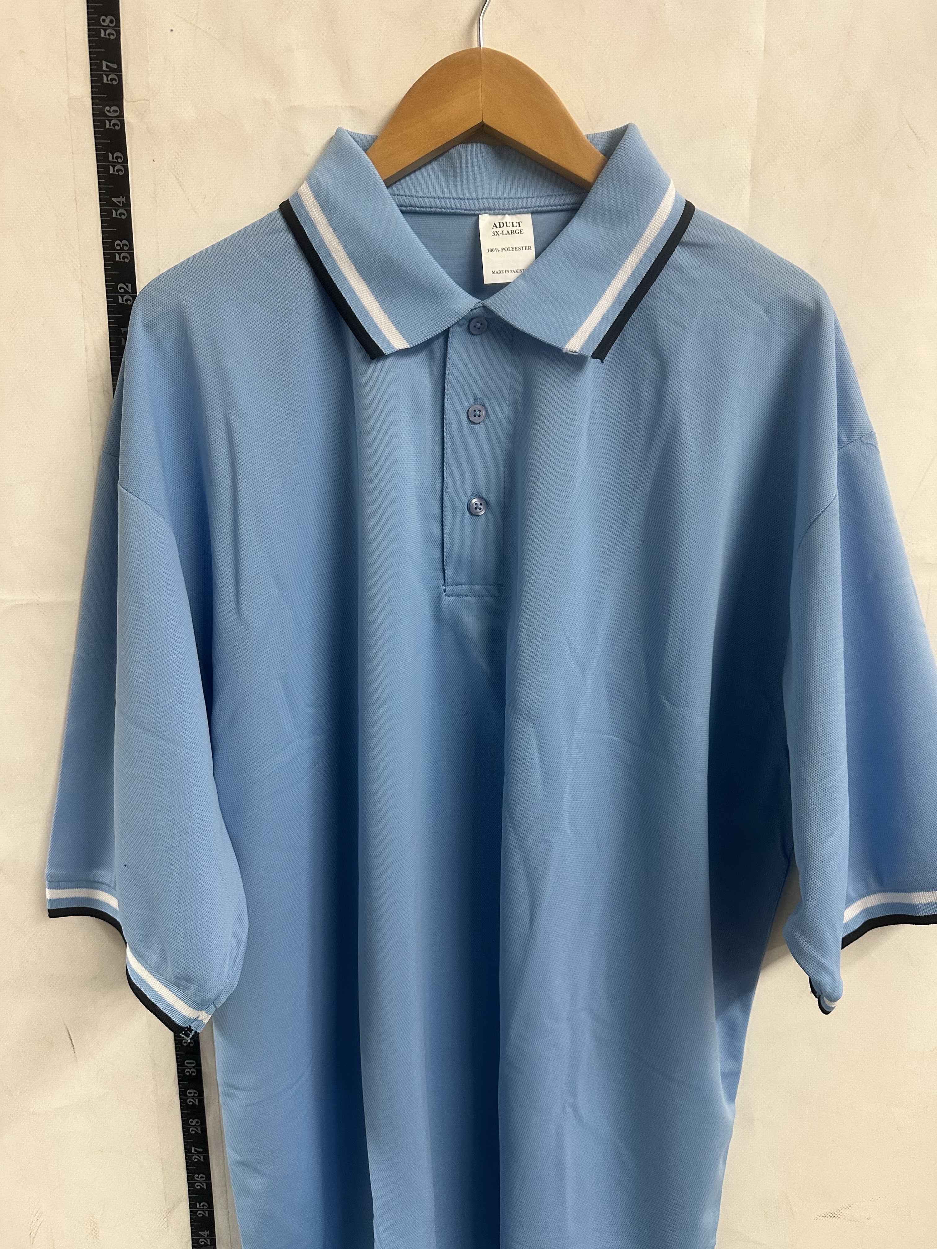 Officials Umpire Polo Shirt – Powder Blue – Adult 3XL
