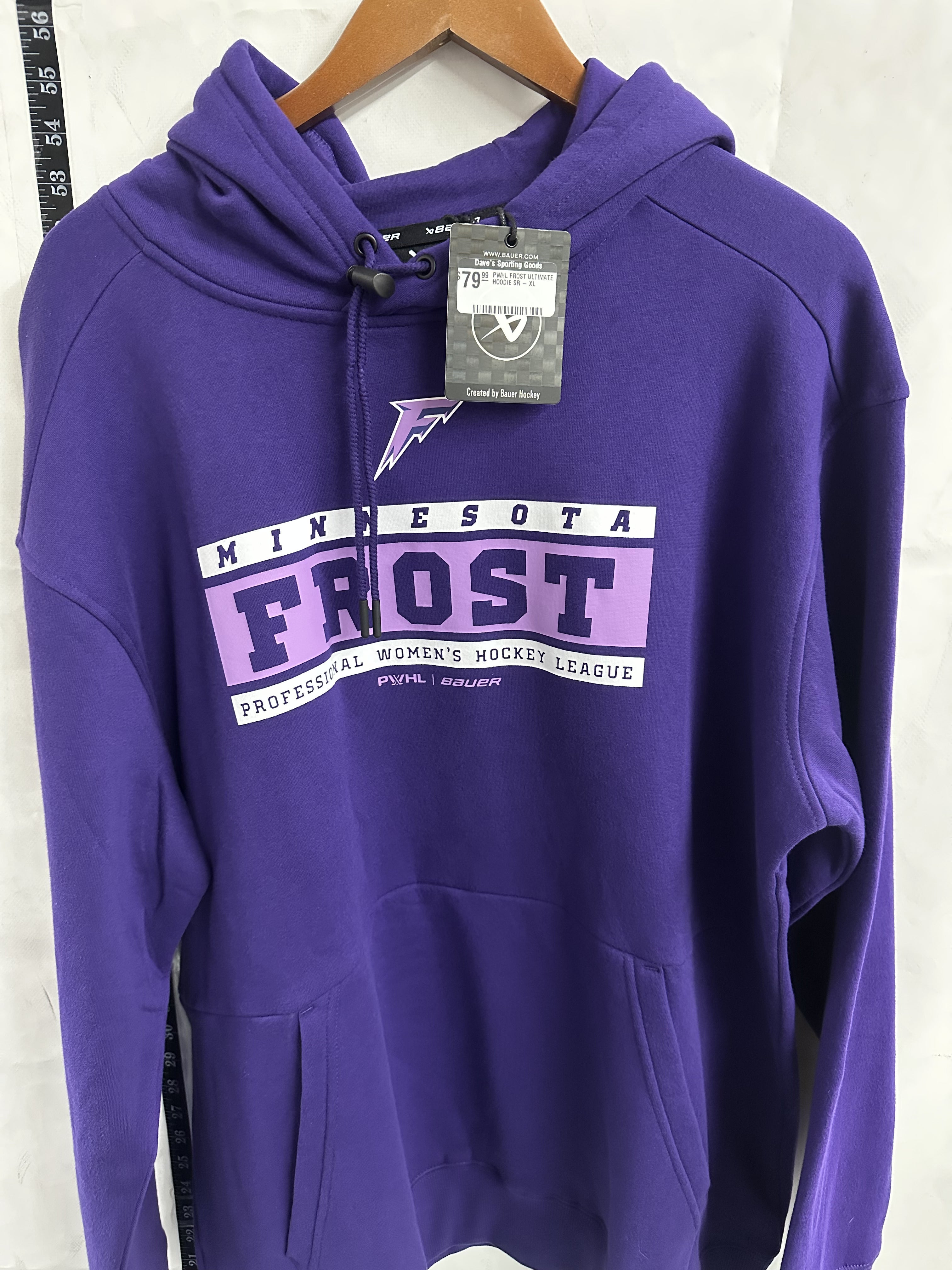 Minnesota Frost Bauer PWHL Hoodie - Purple XL