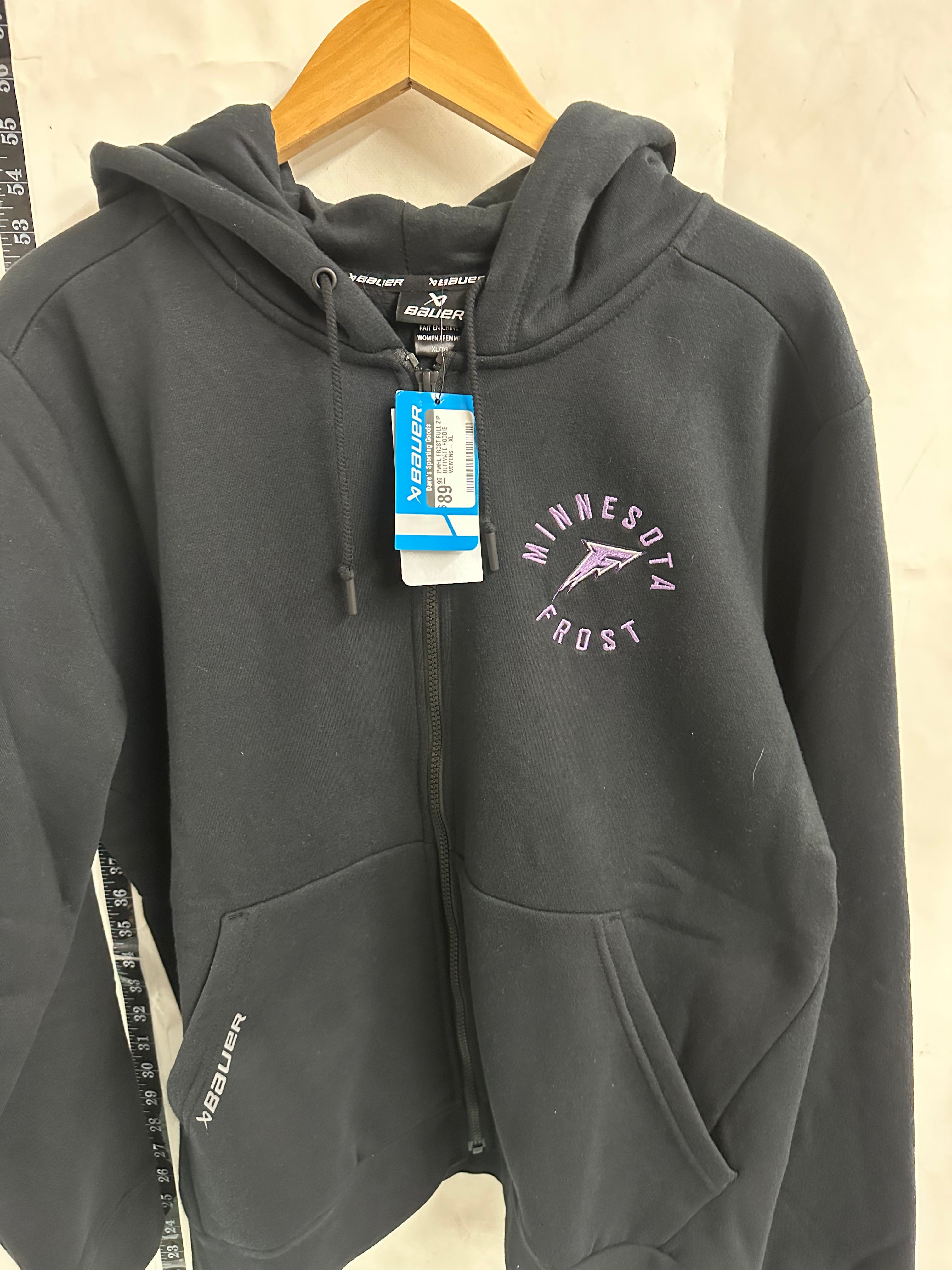 Bauer Minnesota Frost Full Zip Hoodie Ultimate Hoodie - Womens XL