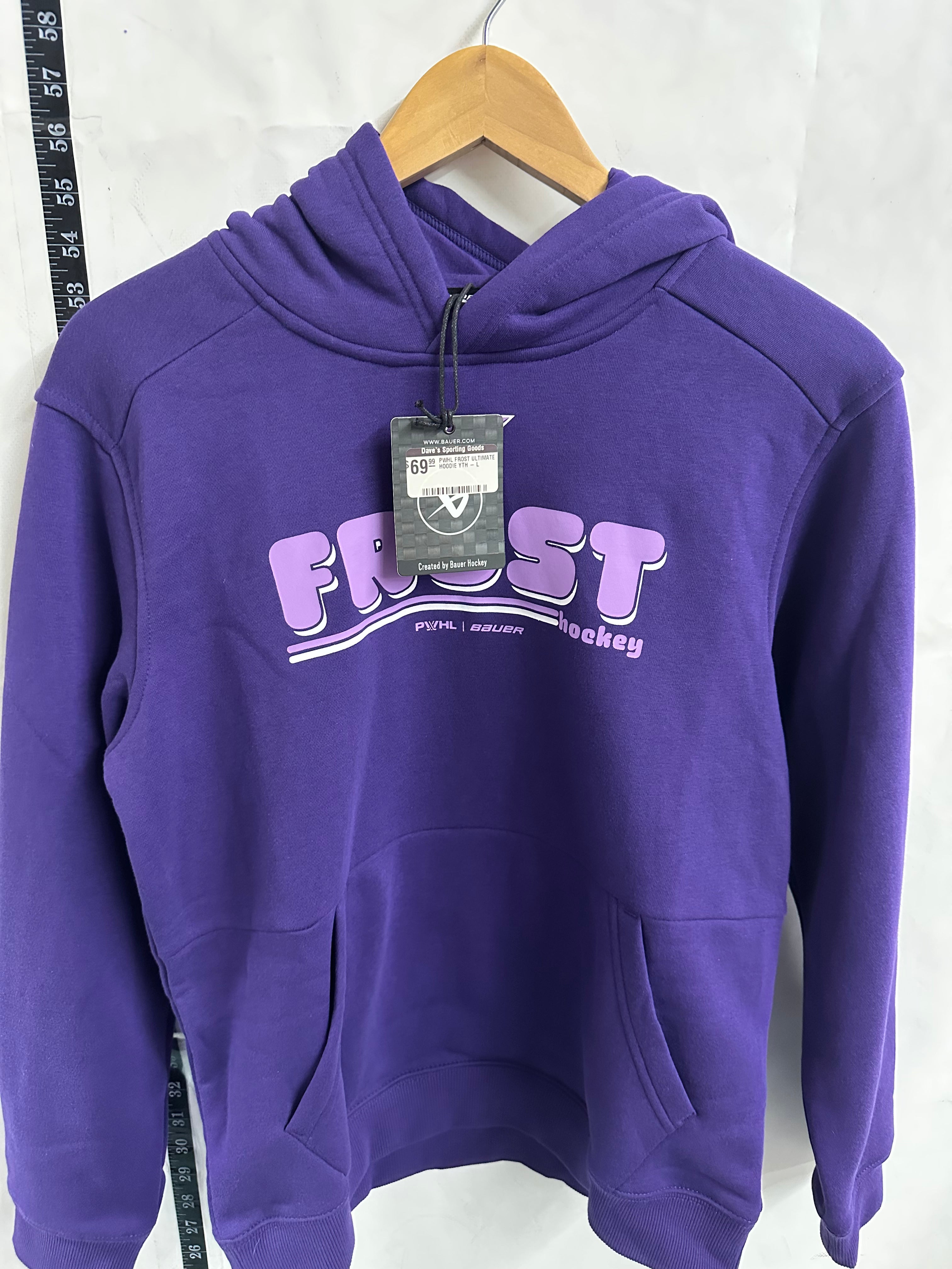 PWHL Frost Bauer Ultimate Hoodie – Purple Youth Large