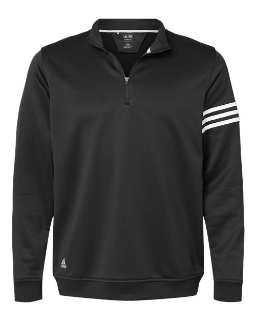 3-Stripes French Terry Quarter-Zip Pullover - A190