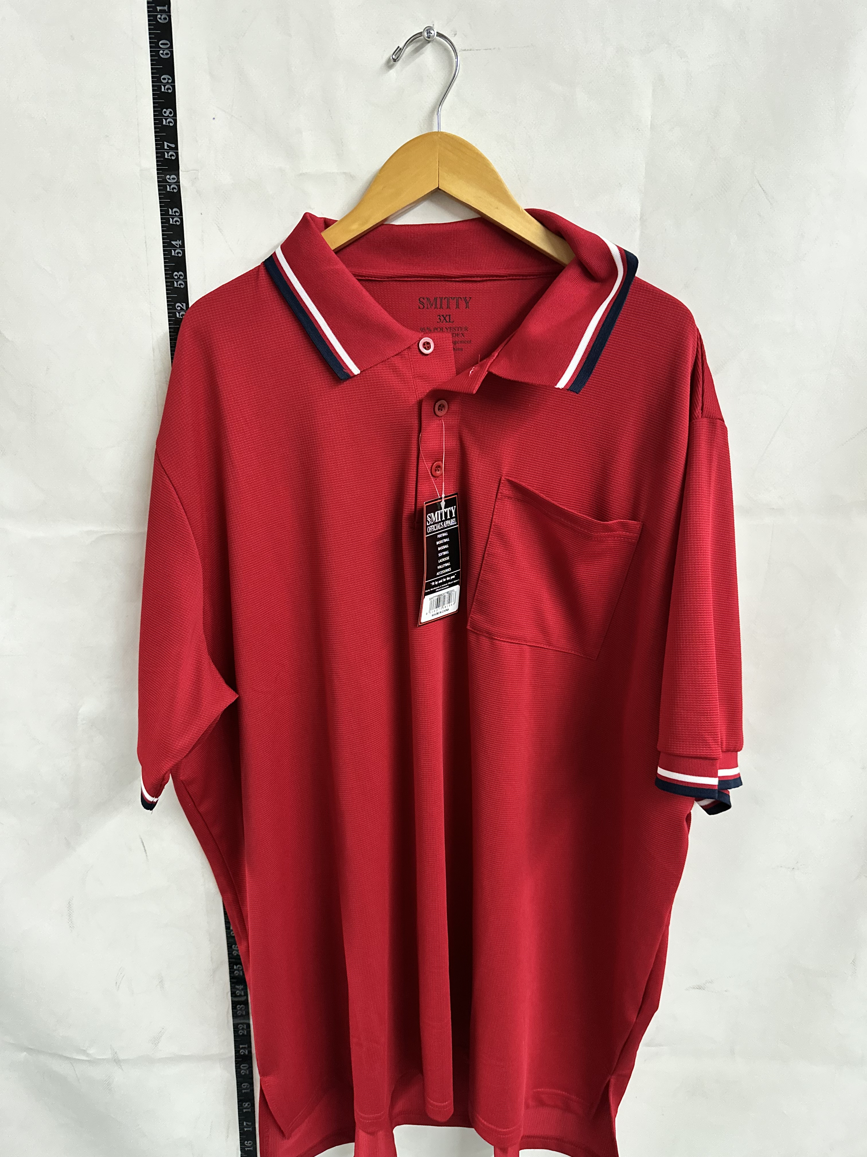 Smitty Officials Umpire Polo Shirt – Red – Men’s 3XL