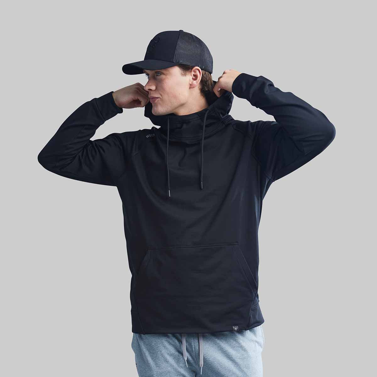 HockeyYak - PLAYMAKER HOODIE- BLACK