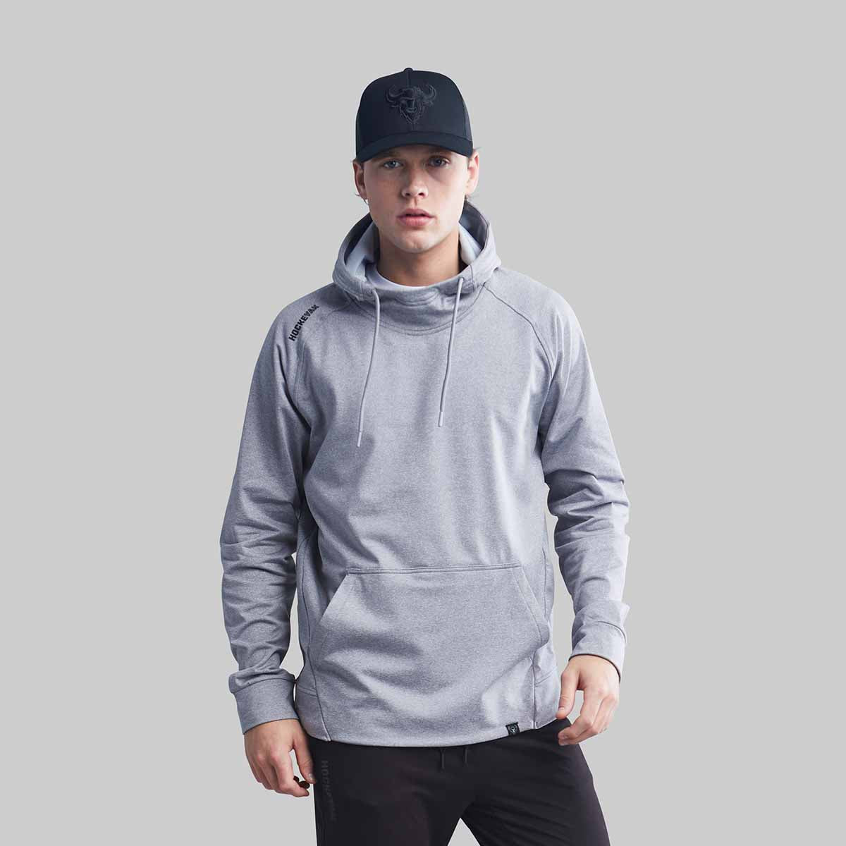 HockeyYak - PLAYMAKER HOODIE- GRAY