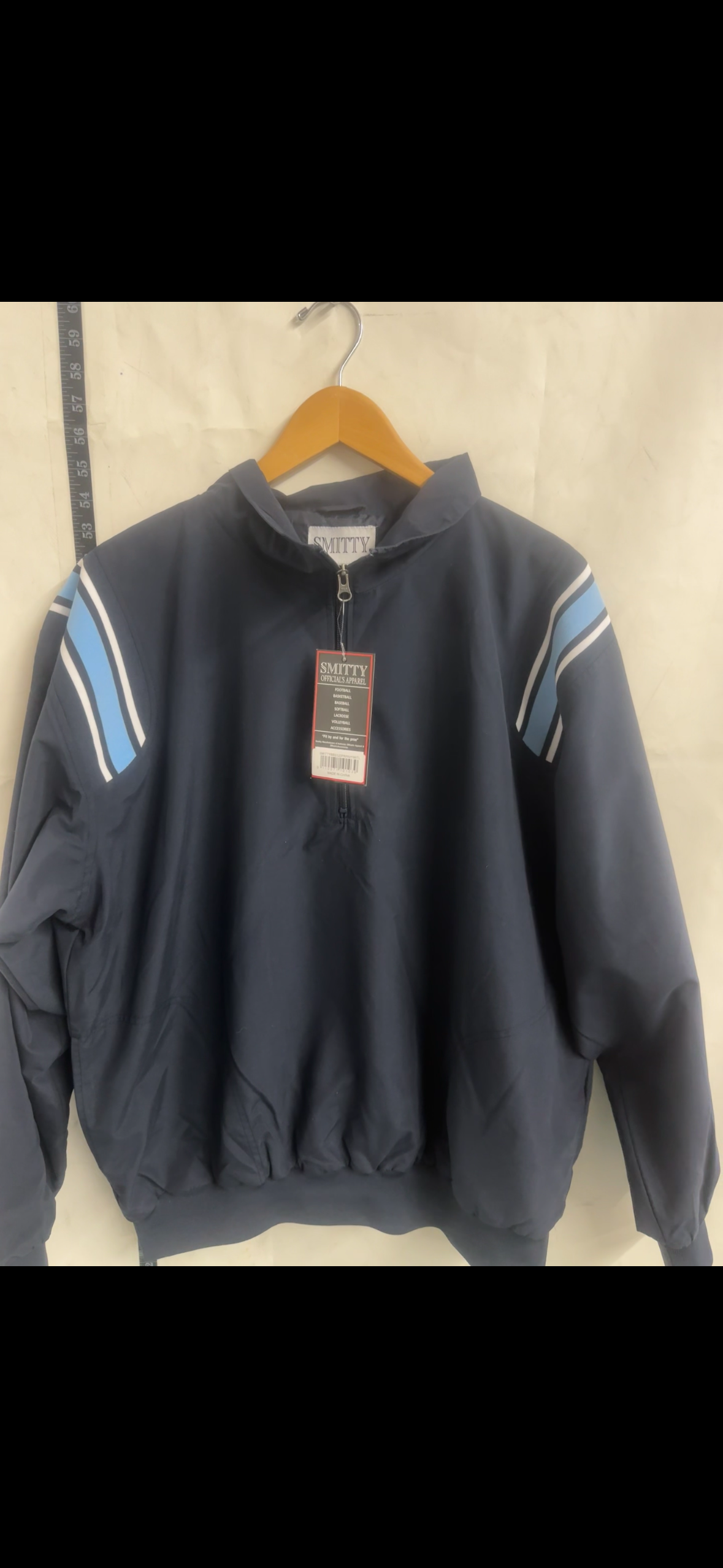 Smitty Officials Apparel Navy Pullover Jacket